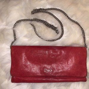 Dolce & Gabbana Pink Leather Clutch/Cross Body